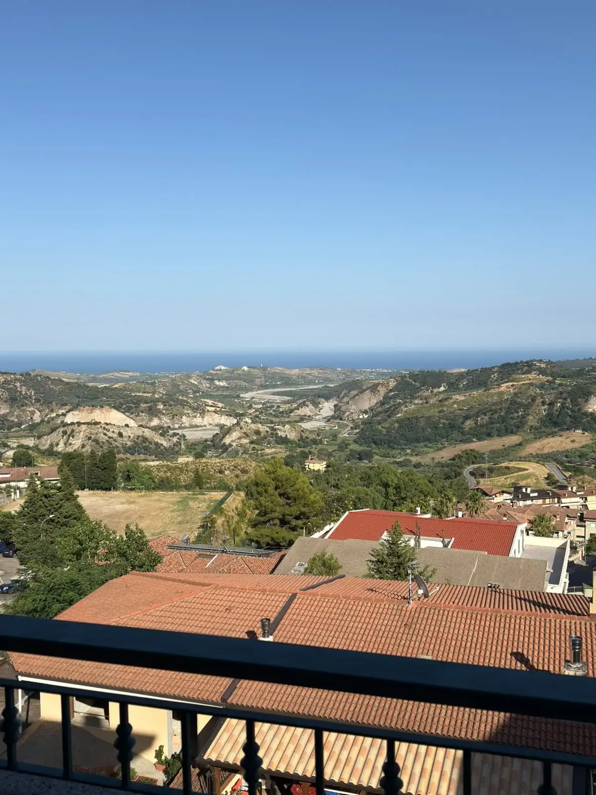 Vista panoramica sulla Vallata dello Stilaro dal balcone